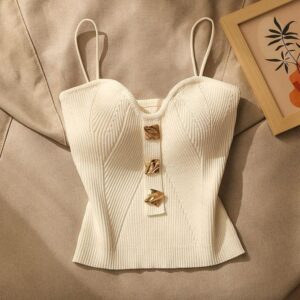 White Structured Corset Blouse