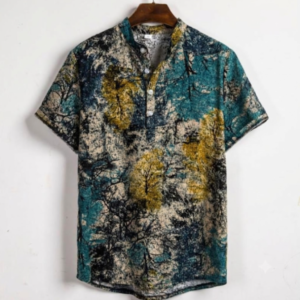 Tropical Print Resort Shirt